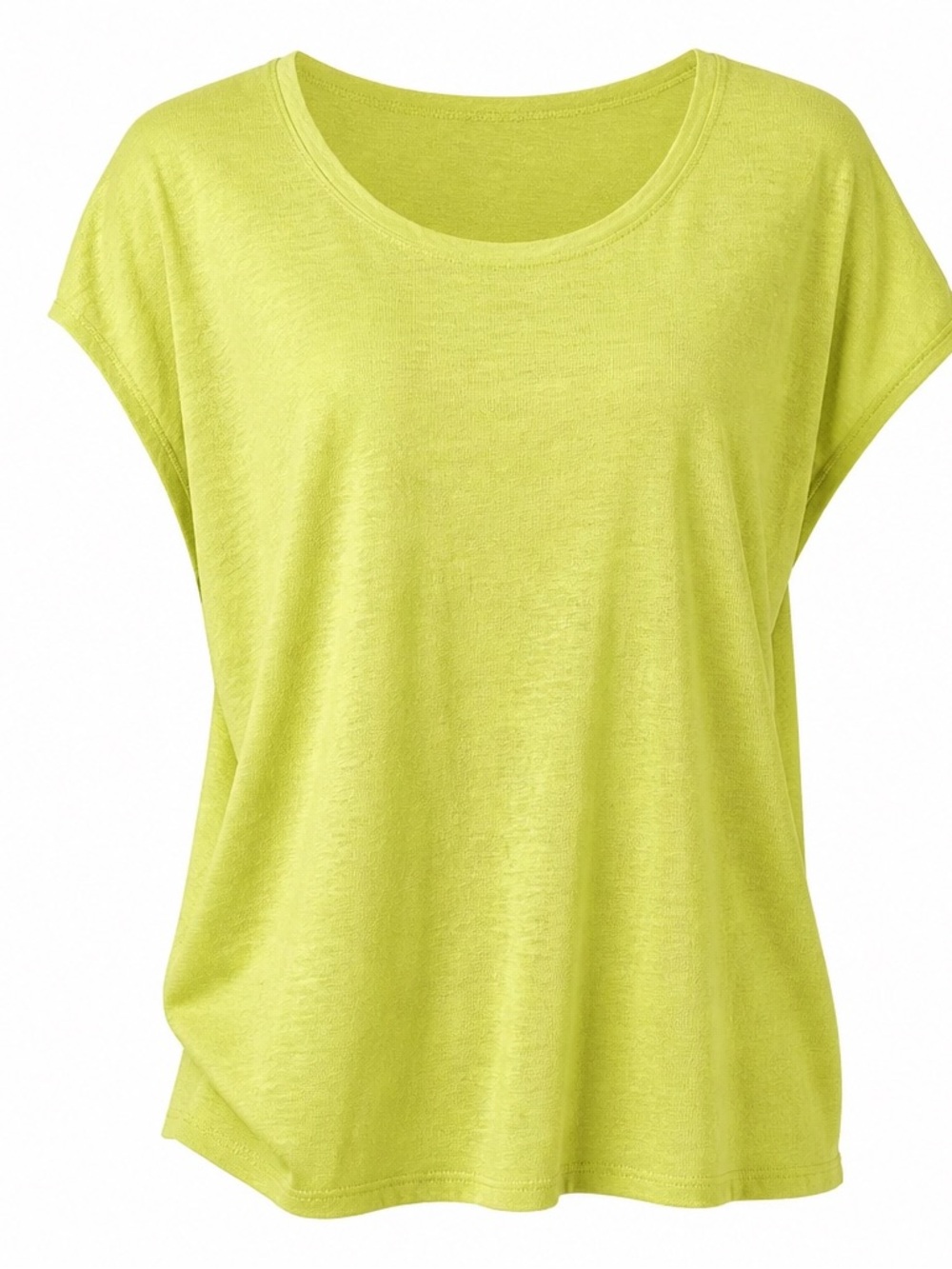 Eileen Fisher Yellow-Green Organic Cotton Top #204